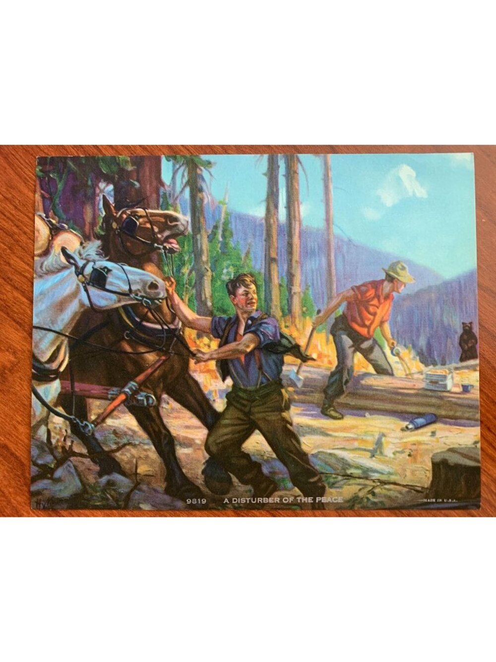 🎨 2 for $20 🎨Vintage Calendar Print "A Disturber of the Peace" 6x7